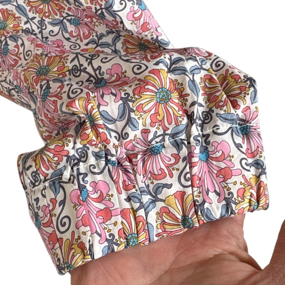 Like New J. Crew Liberty Fabric Midi Dress Honeysuckle Floral Small - Picture 7 of 13